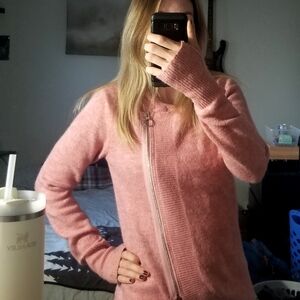Heathered Pink *RARE* Bench Zip Hoodied Sweater